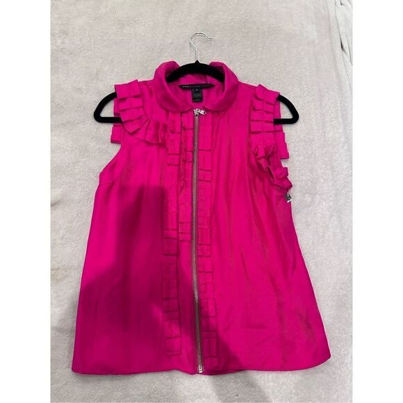Marc by Marc Jacobs size S women’s pink fuscia top blouse with zipper - Picture 1 of 5